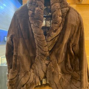 Sheared mink jacket